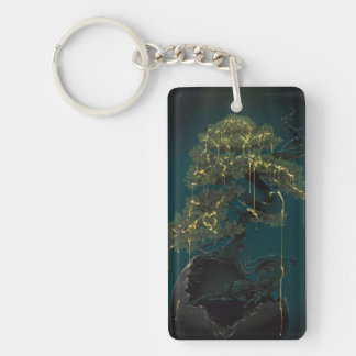 Bonsai of Gold Key Ring