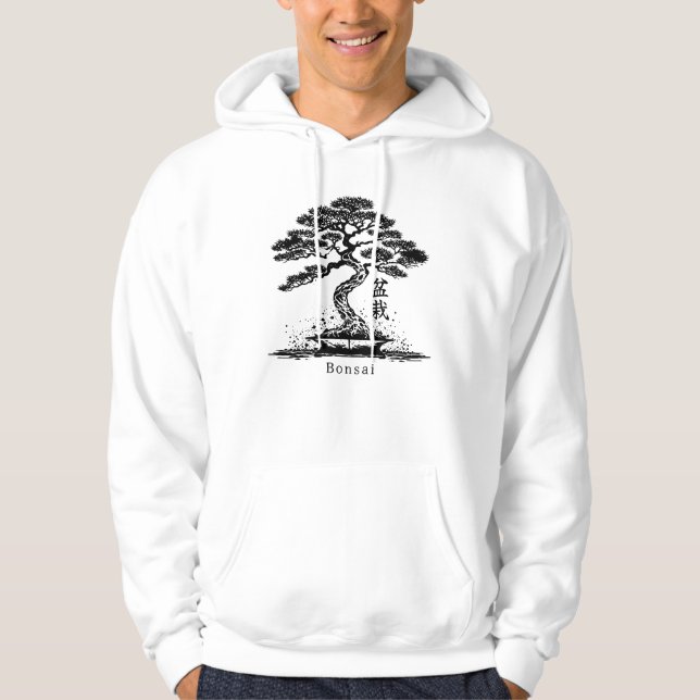 Bonsai Personalised Text Hoodie (Front)