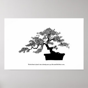 Bonsai Poster with text