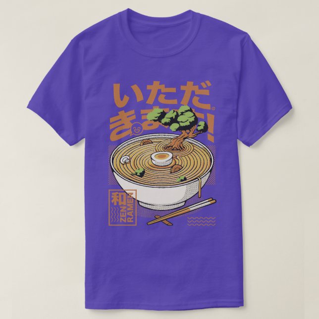 Bonsai Ramen Zen by Tobe Fonseca T-Shirt (Design Front)