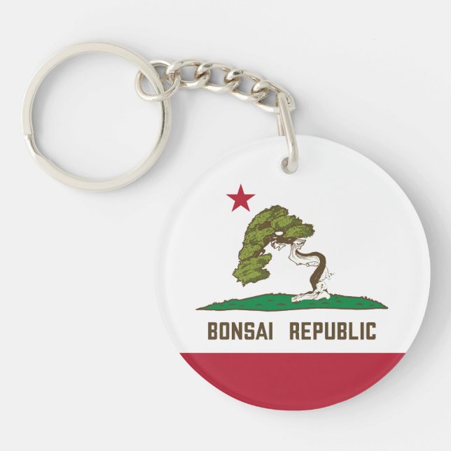 Bonsai Republic Flag Key Ring (Front)