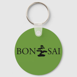 Bonsai Silhouette Key Ring