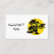 Bonsai Silhouette Sun Business Card