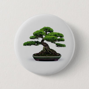 Bonsai Tree 6 Cm Round Badge