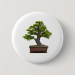 bonsai tree 6 cm round badge<br><div class="desc">bonsai tree</div>