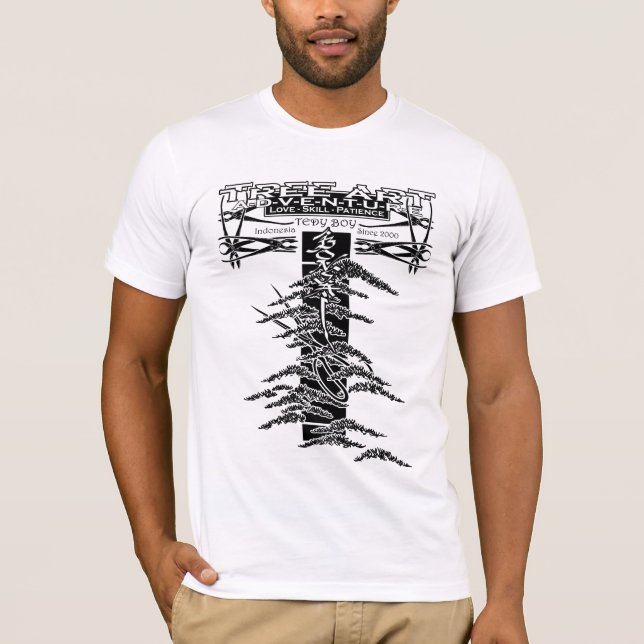 Bonsai Tree Art of Tedy Boy T-Shirt (Front)