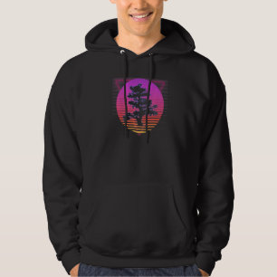 Bonsai Tree Banzai Japanese Japan Vaporwave Vintag Hoodie