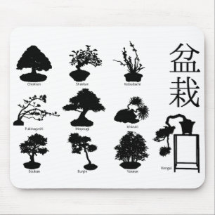 Bonsai Tree Basic Styles 10 Mouse Mat