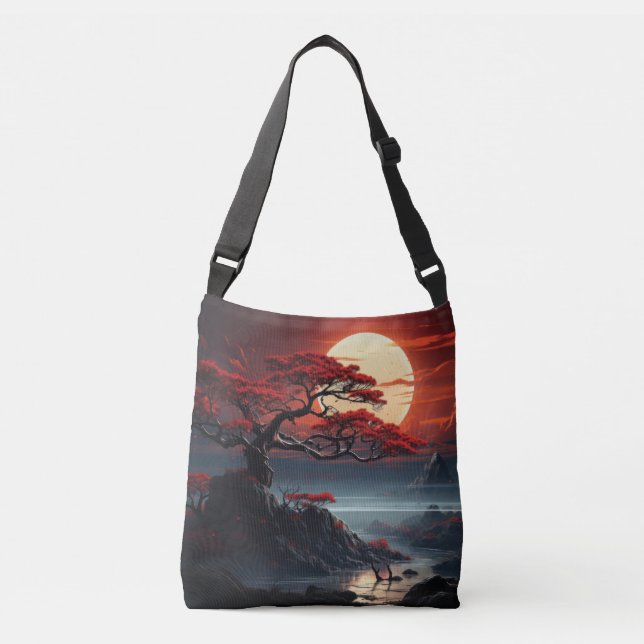 Bonsai Tree  Crossbody Bag (Front)