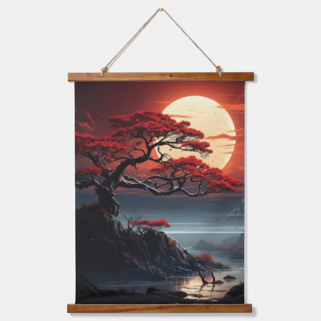 Bonsai Tree  Hanging Tapestry (Front)