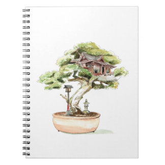 Bonsai Tree Illustration  Notebook