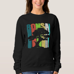 Bonsai Tree Japanese Maple Distressed Design Garde Sweatshirt