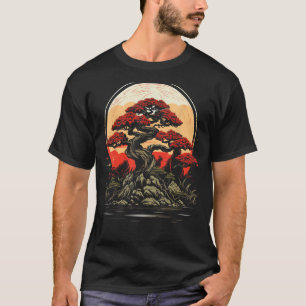 Bonsai Tree Japanese Zen Garden Japan Art Graphic T-Shirt