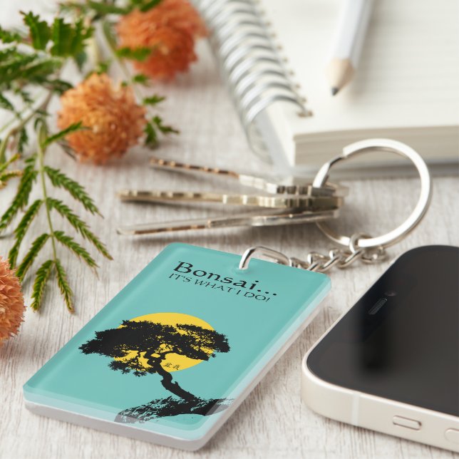 Bonsai Tree  Key Ring (Front Right)