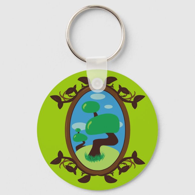 Bonsai Tree Key Ring (Front)