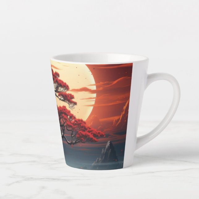 Bonsai Tree  Latte Mug (Right)