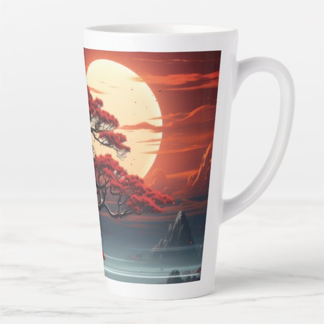 Bonsai Tree  Latte Mug (Right)