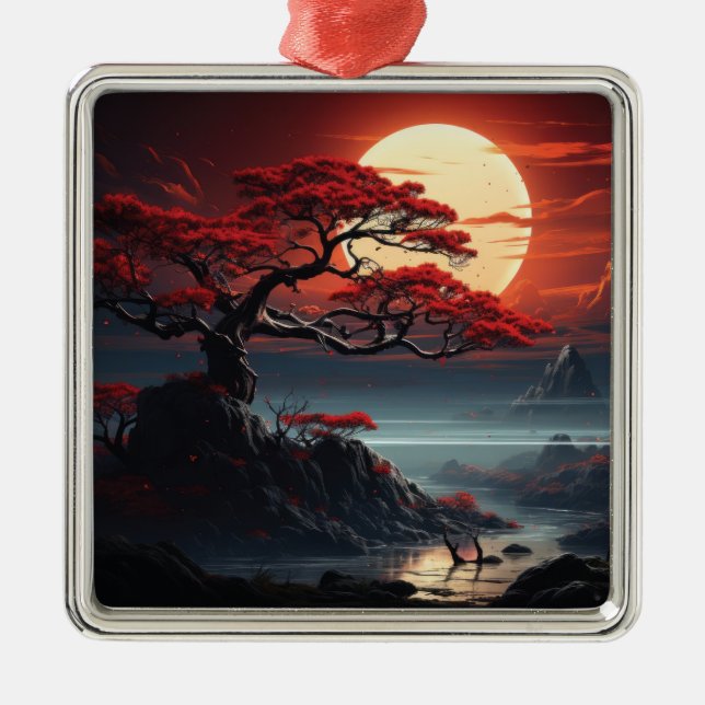 Bonsai Tree  Metal Tree Decoration (Front)
