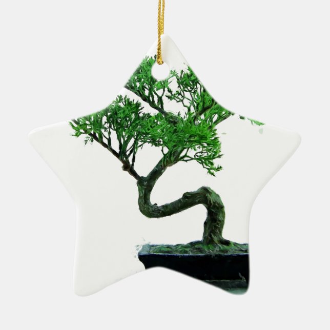 bonsai-tree Painting Ceramic Tree Decoration (Front)