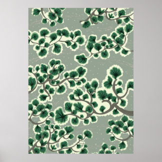 Bonsai Tree Pattern Poster