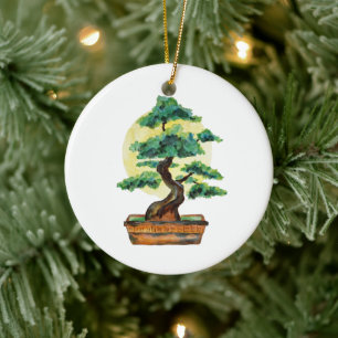 Bonsai Tree Sunshine Ceramic Tree Decoration