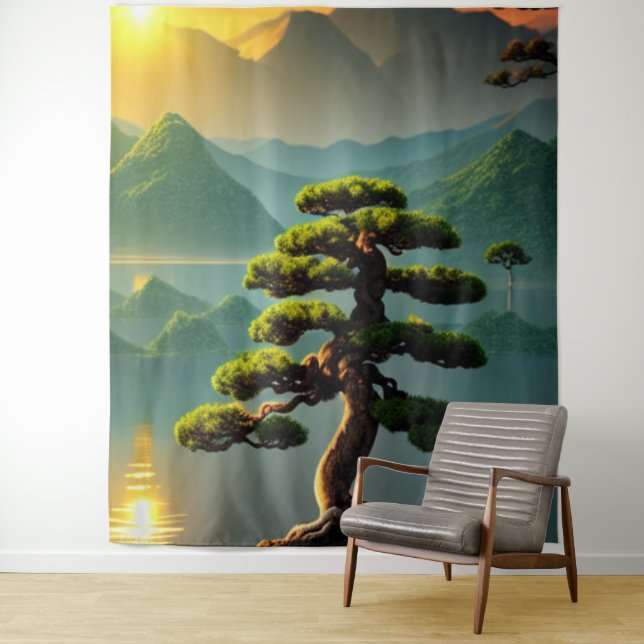 Bonsai Tree Tapestry (In Situ)