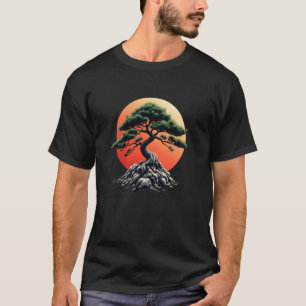 Bonsai Tree Tee Japanese Gardening Japan Botanic M