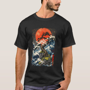 Bonsai Tree Tee Japanese Gardening Japan Botanic M