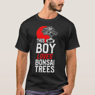 Bonsai Tree This Boy Loves Bonsai Trees Boy T-Shirt