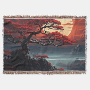 Bonsai Tree Throw Blanket