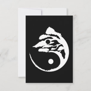 Bonsai Tree Yin-Yang Birthday Gift All Men & Wom Thank You Card