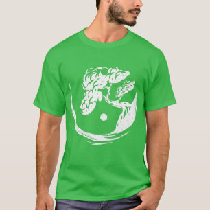 Bonsai Tree Yin Yang Japan Buddha Yoga Meditation T-Shirt