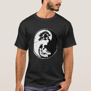 Bonsai Tree Ying Yang Japanese Garden Zen Gardene T-Shirt