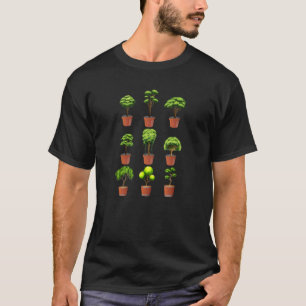 Bonsai Trees Art Zen Buddhist Garden Meditation T-Shirt