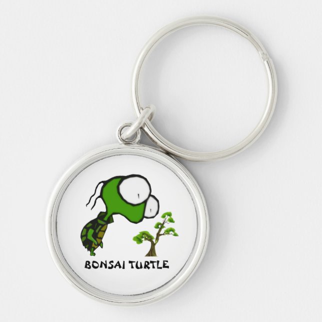 Bonsai Turtle Keychain (Front)