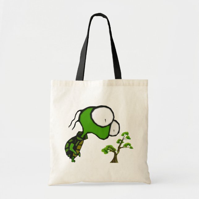 Bonsai Turtle Tote Bag (Front)