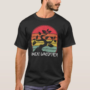 Bonsai Whisperer  Japanese Tradition Garden  Retro T-Shirt