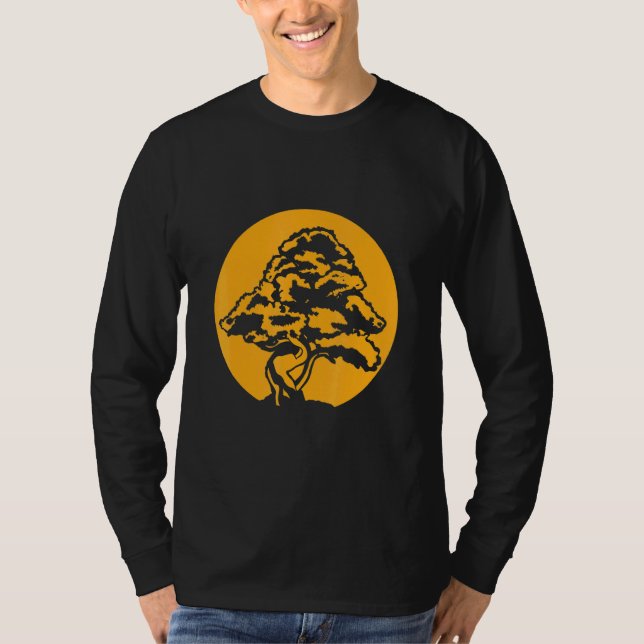 Bonsai With Sunset T-Shirt (Front)