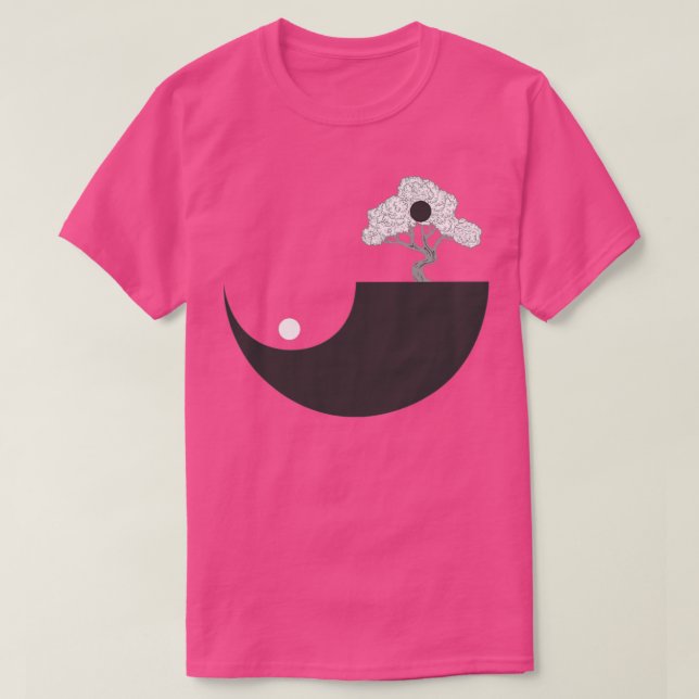 Bonsai Yin Yang Japan gift T-Shirt (Design Front)