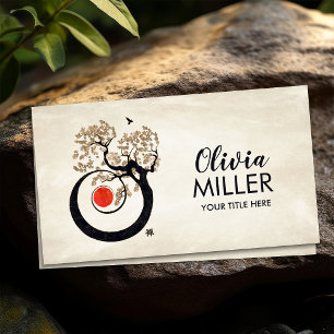 Bonsai Zen Spiral of life Business Card