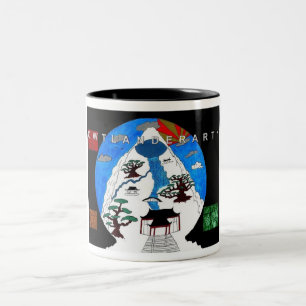bonsi tree - Customised Two-Tone Coffee Mug