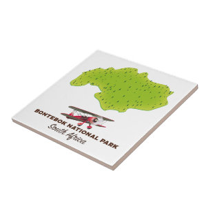 Bontebok National Park South Africa map Tile