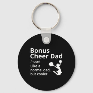 Bonus Cheer Dad Definition Cheerleader Key Ring