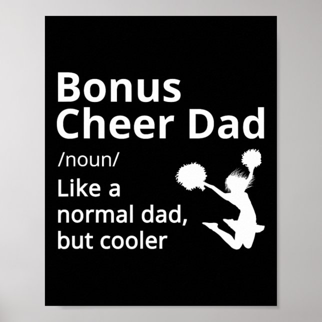 Bonus Cheer Dad Definition Cheerleader  Poster (Front)
