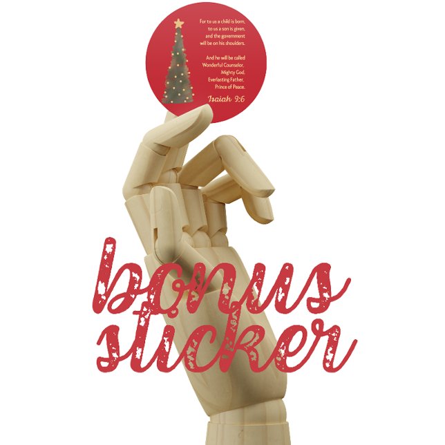 Bonus: Christmas Sticker Isaiah 9:6 (Creator Uploaded)