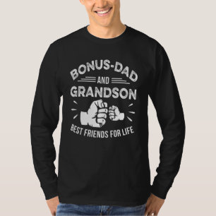 Bonus Dad And Grandson Matching Fist Bump Best Fri T-Shirt