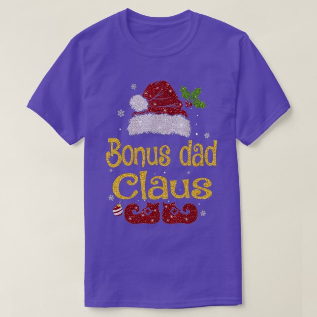 Bonus Dad Claus  Christmas Pajama Family Matching  T-Shirt (Design Front)