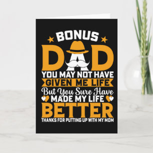 Bonus Dad Fathers Day Card