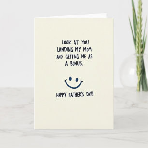 Bonus Dad Funny Art Card
