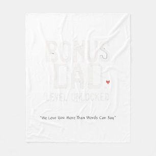Bonus Dad Heartfelt Blanket Gift from Daughter Son